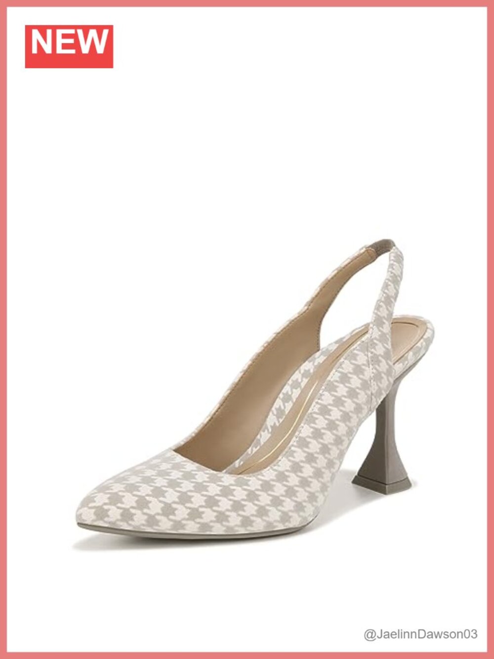Vionic Zinnia Adalena Leather Slingback Pump 4" Heel Arch Support